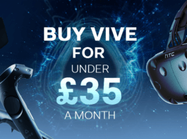 L'offre de financement du HTC Vive par mensualités au Royaume-Uni